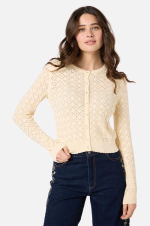 Clarissa Pointelle Cardigan