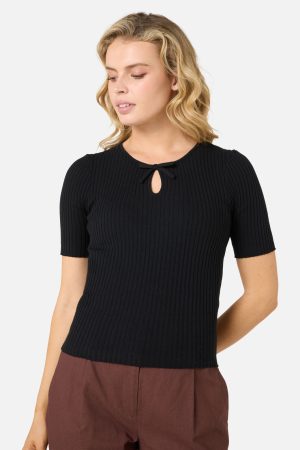 Sara Bow Knit Top